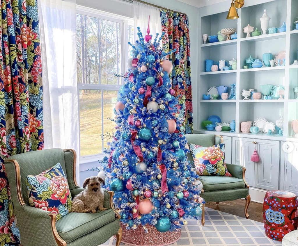 blue christmas tree